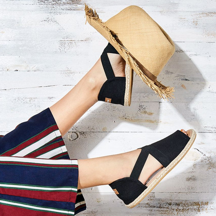 Sustainable sandals natural fiber materials - vegan shoes Australia"