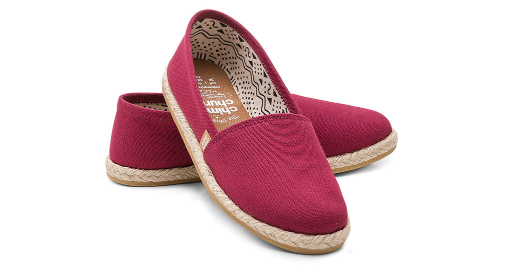 Unisex campo bordeaux alpargatas eco-friendly shoes - handcrafted Argentina