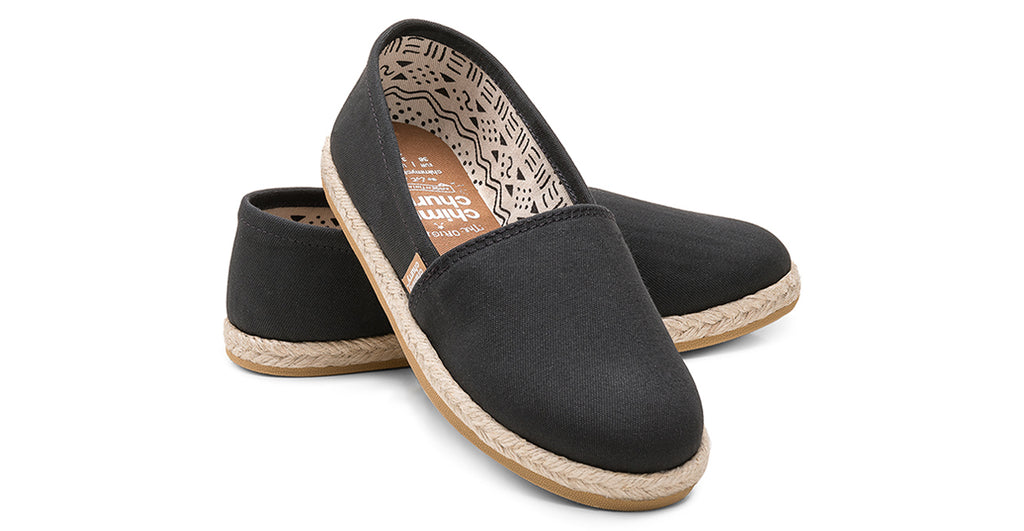 Unisex black alpargatas sustainable footwear - Chimmy Churry Australia