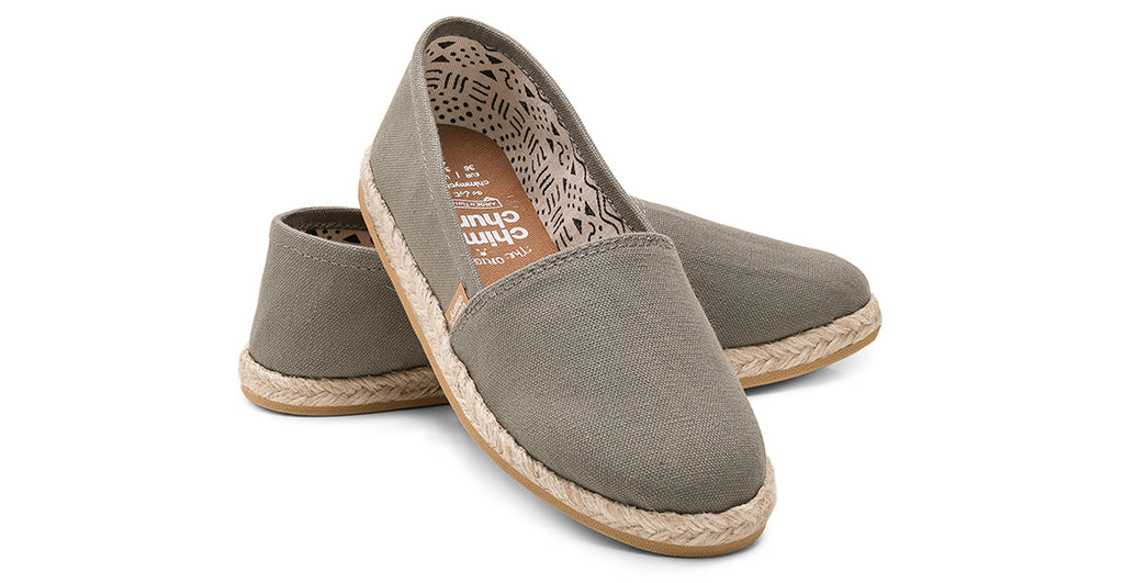 Unisex military green alpargatas handmade in Argentina - vegan shoes Australia