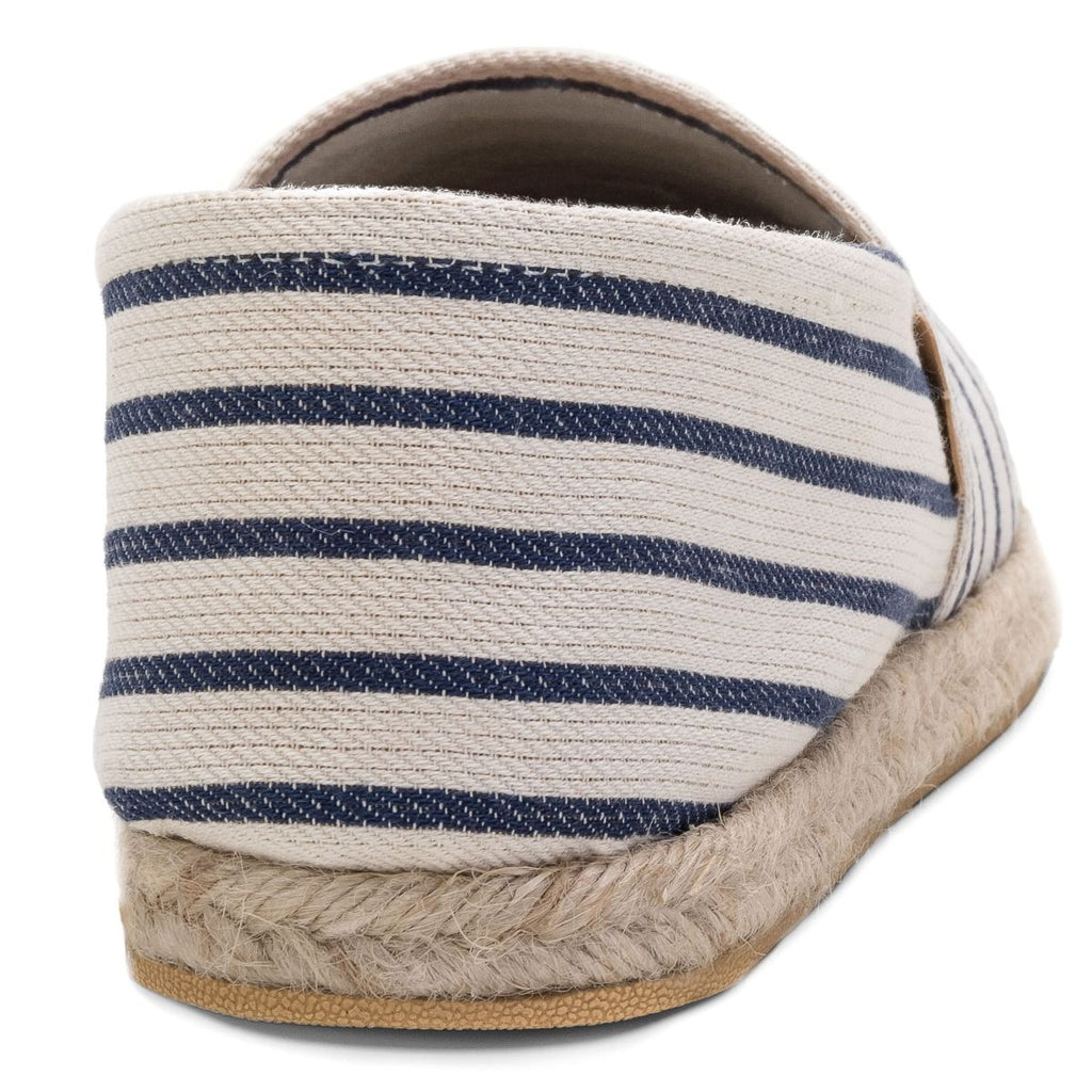 Unisex marine striped alpargatas eco-friendly shoes - handcrafted Argentina
